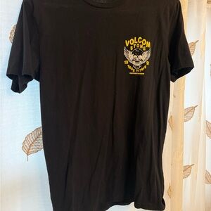 Volcom Black and Yellow Graphic Tee